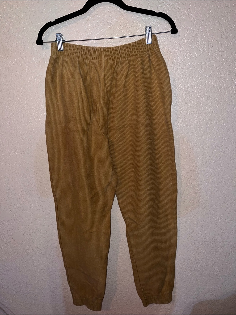 PINK Victoria's Secret Corduroy Hooded Sweatshirt and Joggers Set-Camel/Tan - Picture 6 of 6